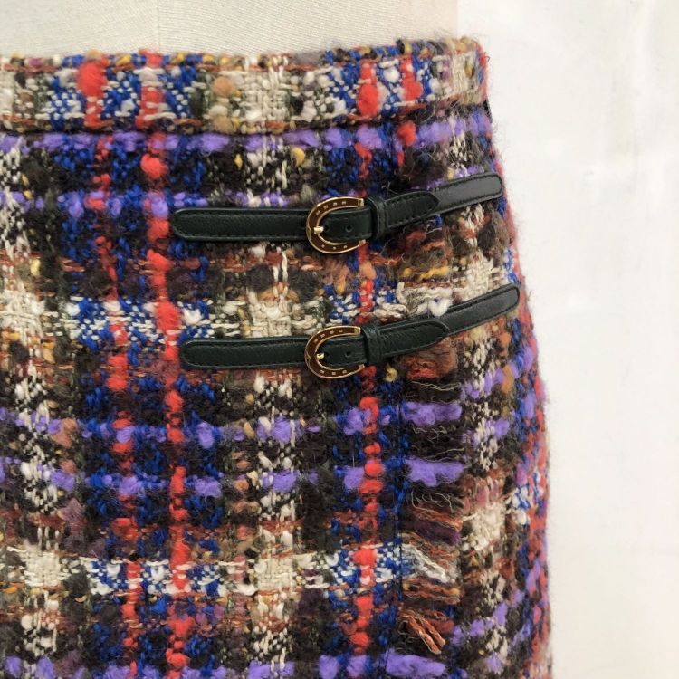 Gucci Gucci Plaid Tweed Skirt Size 38 Size 26" / US 2 / IT 38 - 6 Thumbnail