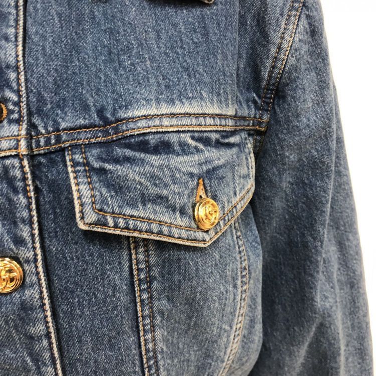 Gucci Gucci Gold Button Denim Jacket Size 42 Size M / US 6-8 / IT 42-44 - 7 Thumbnail