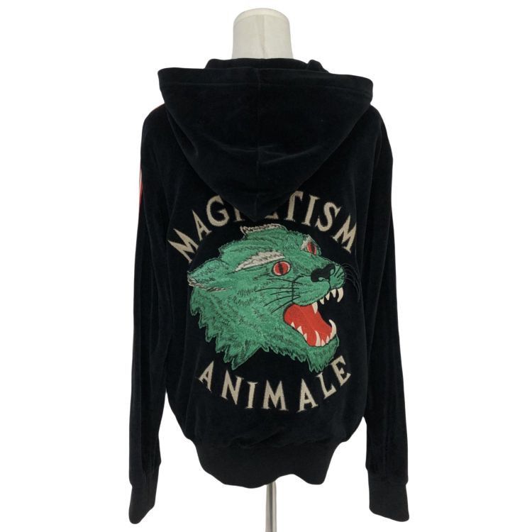 Gucci Gucci Panther Embroidered Zip-Up Hoodie Size S Size US S / EU 44-46 / 1 - 2 Thumbnail