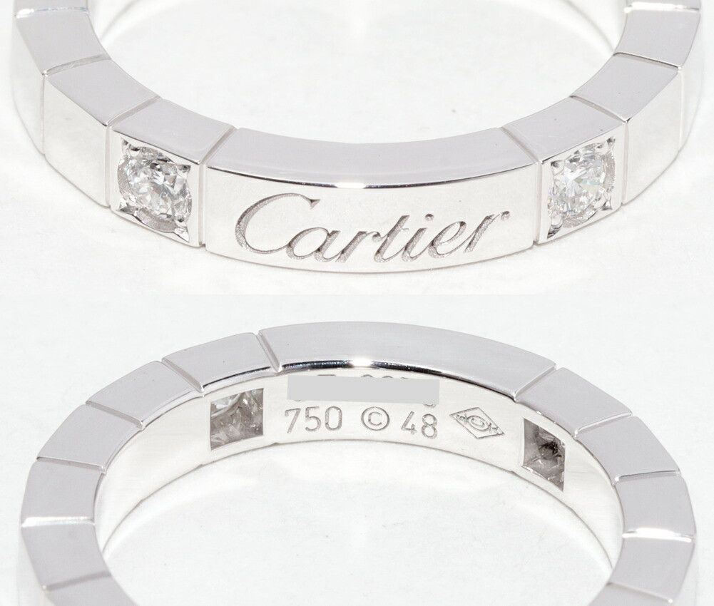 Cartier Cartier Cartier Lanieres Au750 White Gold Diamond Ring Size 48 Precious Metal Ring B40757 DUTY FREE for USA Size ONE SIZE - 5 Thumbnail