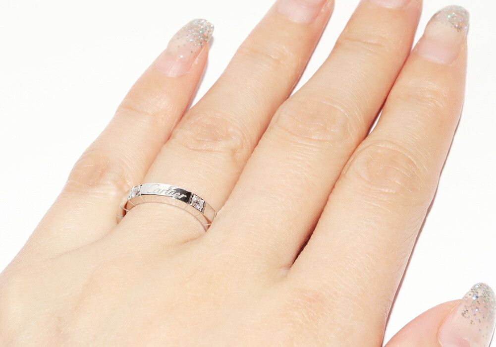 Cartier Cartier Cartier Lanieres Au750 White Gold Diamond Ring Size 48 Precious Metal Ring B40757 DUTY FREE for USA Size ONE SIZE - 6 Thumbnail