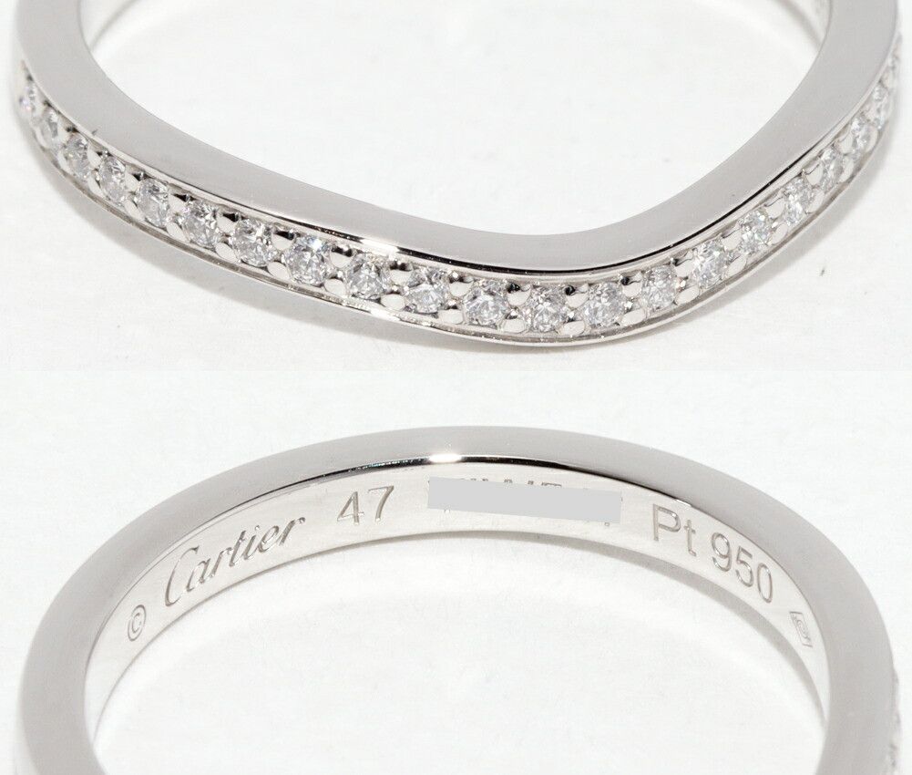Cartier Cartier Cartier Ballerine Pt950 Diamond Ring Size 47 Precious Metal Ring B40930 DUTY FREE for USA Size ONE SIZE - 5 Thumbnail