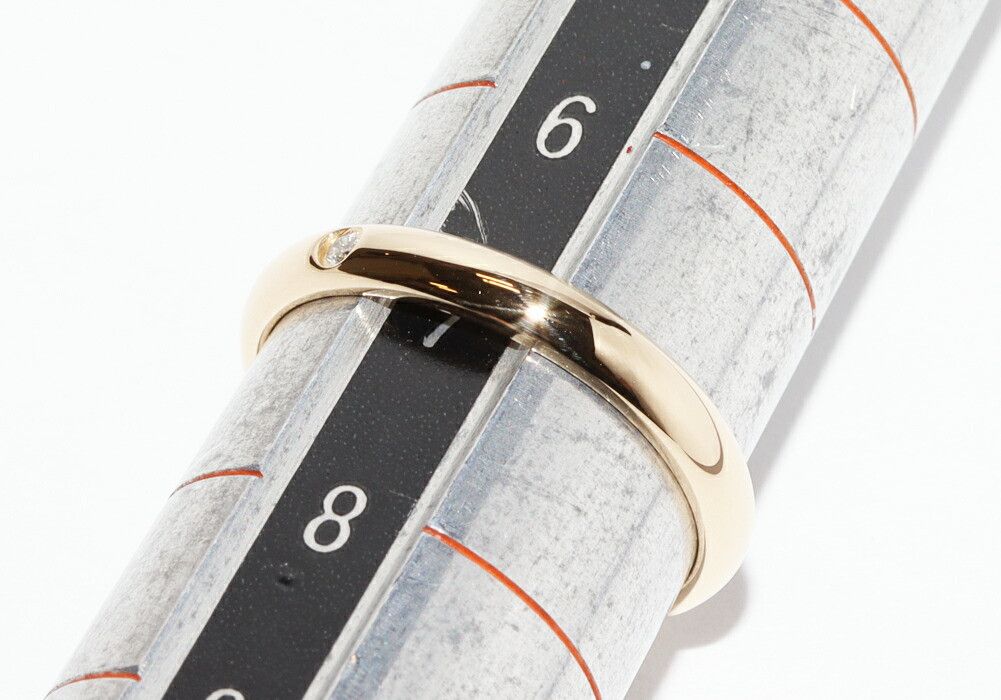 Cartier Cartier Cartier 1895 Wedding Ring Au750 Diamond Ring Size 47 Precious Metal Ring B40576 DUTY FREE for USA Size ONE SIZE - 2 Thumbnail