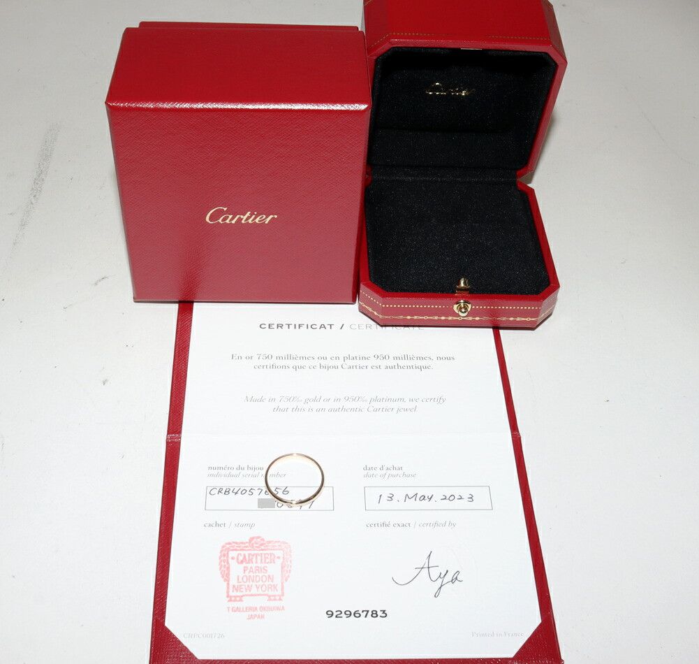 Cartier Cartier Cartier 1895 Wedding Ring Au750 Diamond Ring Size 56 Precious Metal Ring B40576 DUTY FREE for USA Size ONE SIZE - 3 Thumbnail