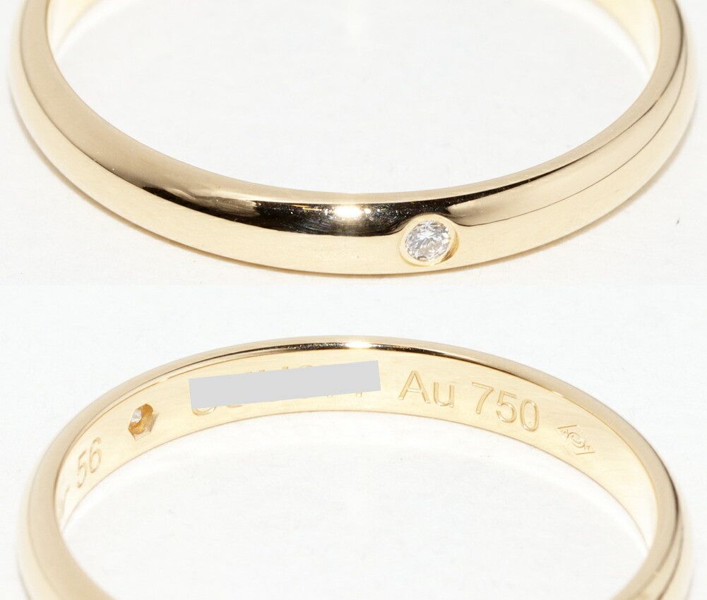 Cartier Cartier Cartier 1895 Wedding Ring Au750 Diamond Ring Size 56 Precious Metal Ring B40576 DUTY FREE for USA Size ONE SIZE - 5 Thumbnail