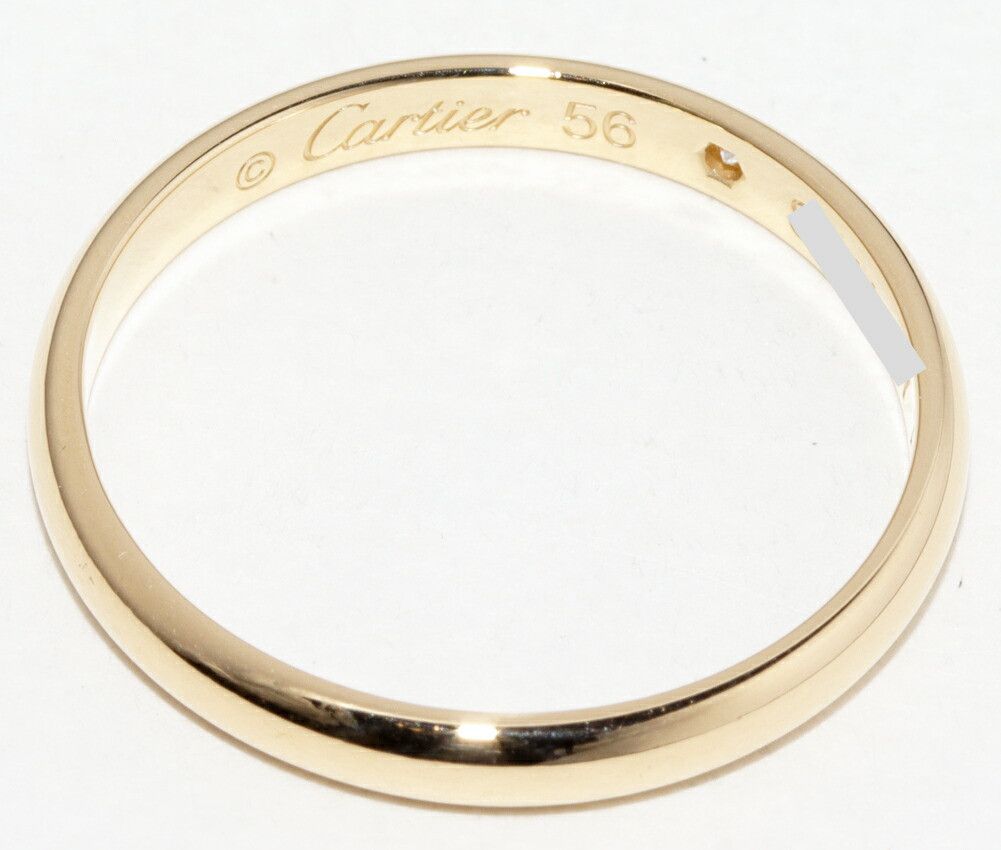 Cartier Cartier Cartier 1895 Wedding Ring Au750 Diamond Ring Size 56 Precious Metal Ring B40576 DUTY FREE for USA Size ONE SIZE - 4 Thumbnail
