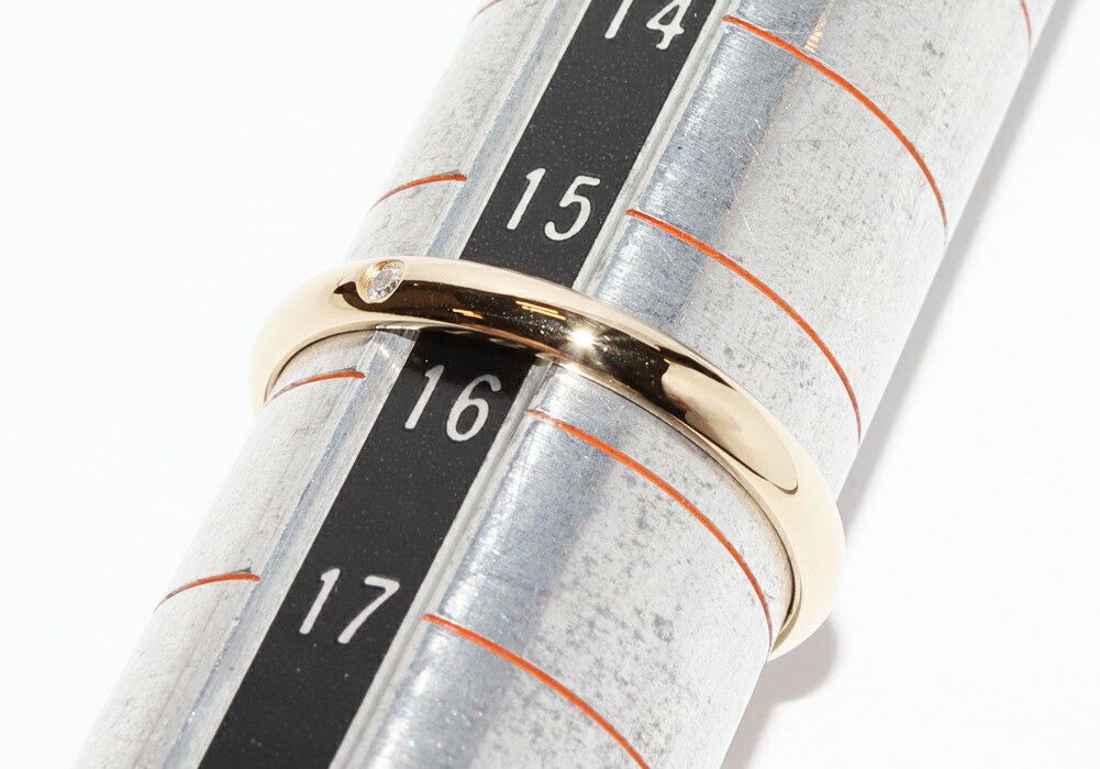 Cartier Cartier Cartier 1895 Wedding Ring Au750 Diamond Ring Size 56 Precious Metal Ring B40576 DUTY FREE for USA Size ONE SIZE - 2 Thumbnail