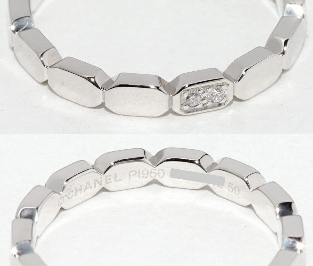 Chanel Chanel Chanel Premiere Promesse Pt950 Diamond Ring Size 50 Precious Metal Ring J4003 DUTY FREE for USA Size ONE SIZE - 4 Thumbnail