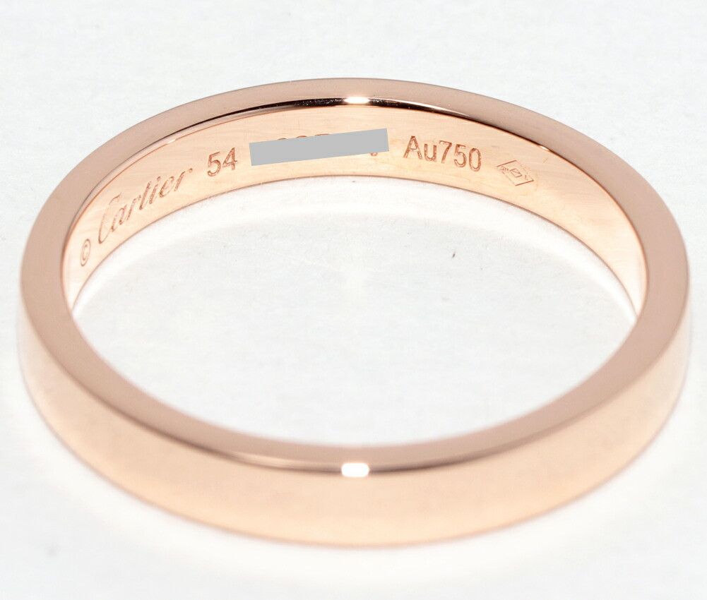 Cartier Cartier Cartier C de Cartier Engraved Au750 Pink Gold Ring Size 54 Precious Metal Ring B40872 DUTY FREE for USA Size ONE SIZE - 4 Thumbnail