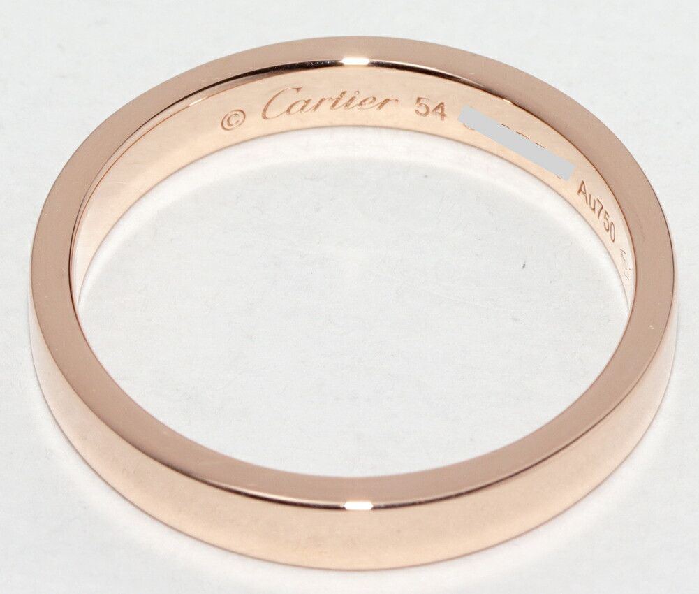 Cartier Cartier Cartier C de Cartier Engraved Au750 Pink Gold Ring Size 54 Precious Metal Ring B40872 DUTY FREE for USA Size ONE SIZE - 3 Thumbnail
