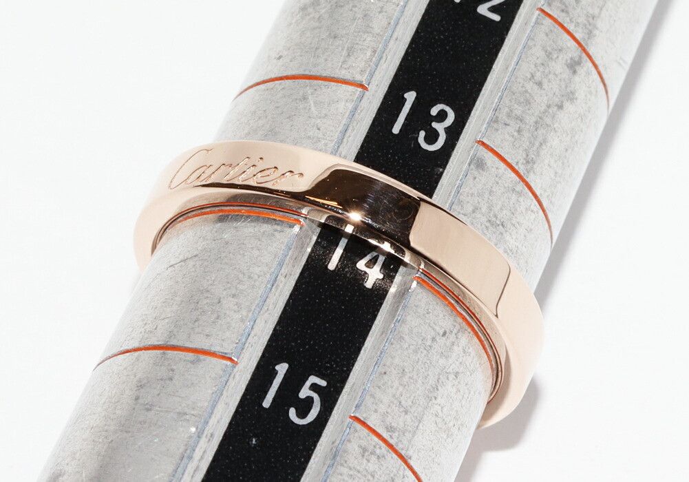 Cartier Cartier Cartier C de Cartier Engraved Au750 Pink Gold Ring Size 54 Precious Metal Ring B40872 DUTY FREE for USA Size ONE SIZE - 2 Thumbnail