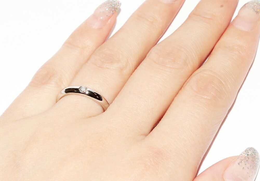 Cartier Cartier Cartier 1895 Wedding Ring Pt950 Diamond Ring Size 50 Precious Metal Ring B40718 DUTY FREE for USA Size ONE SIZE - 5 Thumbnail