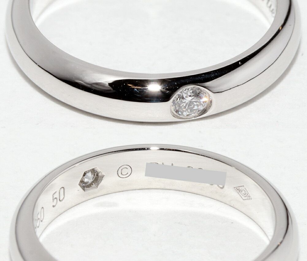 Cartier Cartier Cartier 1895 Wedding Ring Pt950 Diamond Ring Size 50 Precious Metal Ring B40718 DUTY FREE for USA Size ONE SIZE - 4 Thumbnail