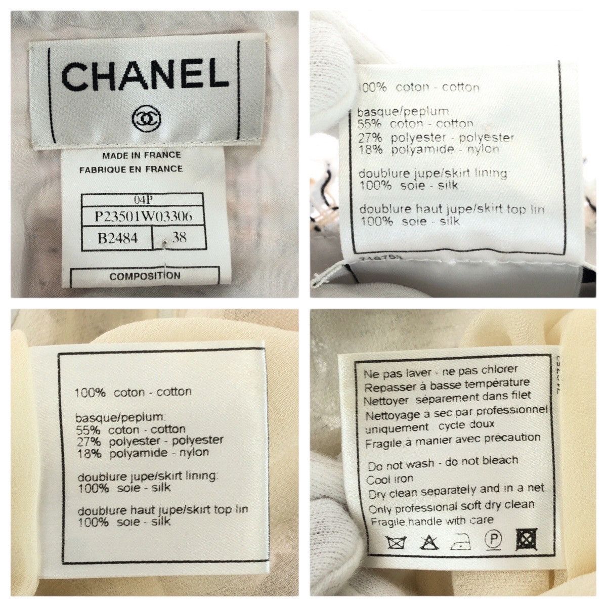Chanel Chanel Chanel Cotton Polyester Setup Textile Suits P23740 P23501 DUTY FREE for USA Size ONE SIZE - 9 Thumbnail
