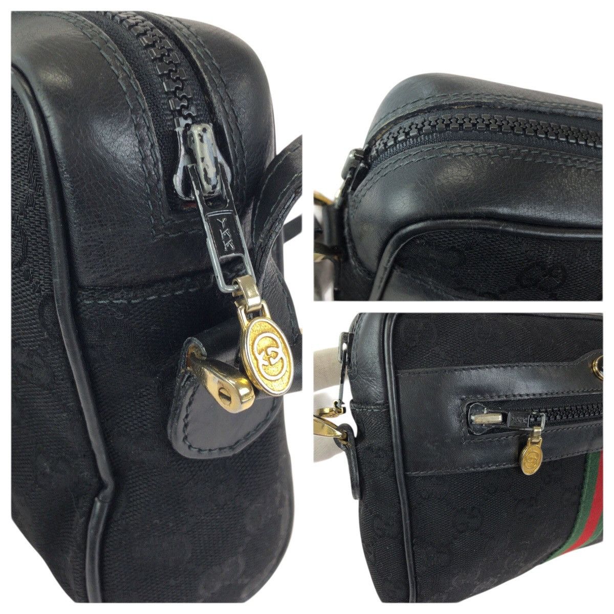 Gucci Gucci Gucci GG Canvas Leather Shoulder Bag Leather Shoulder Bag 42013654 DUTY FREE for USA Size ONE SIZE - 5 Thumbnail