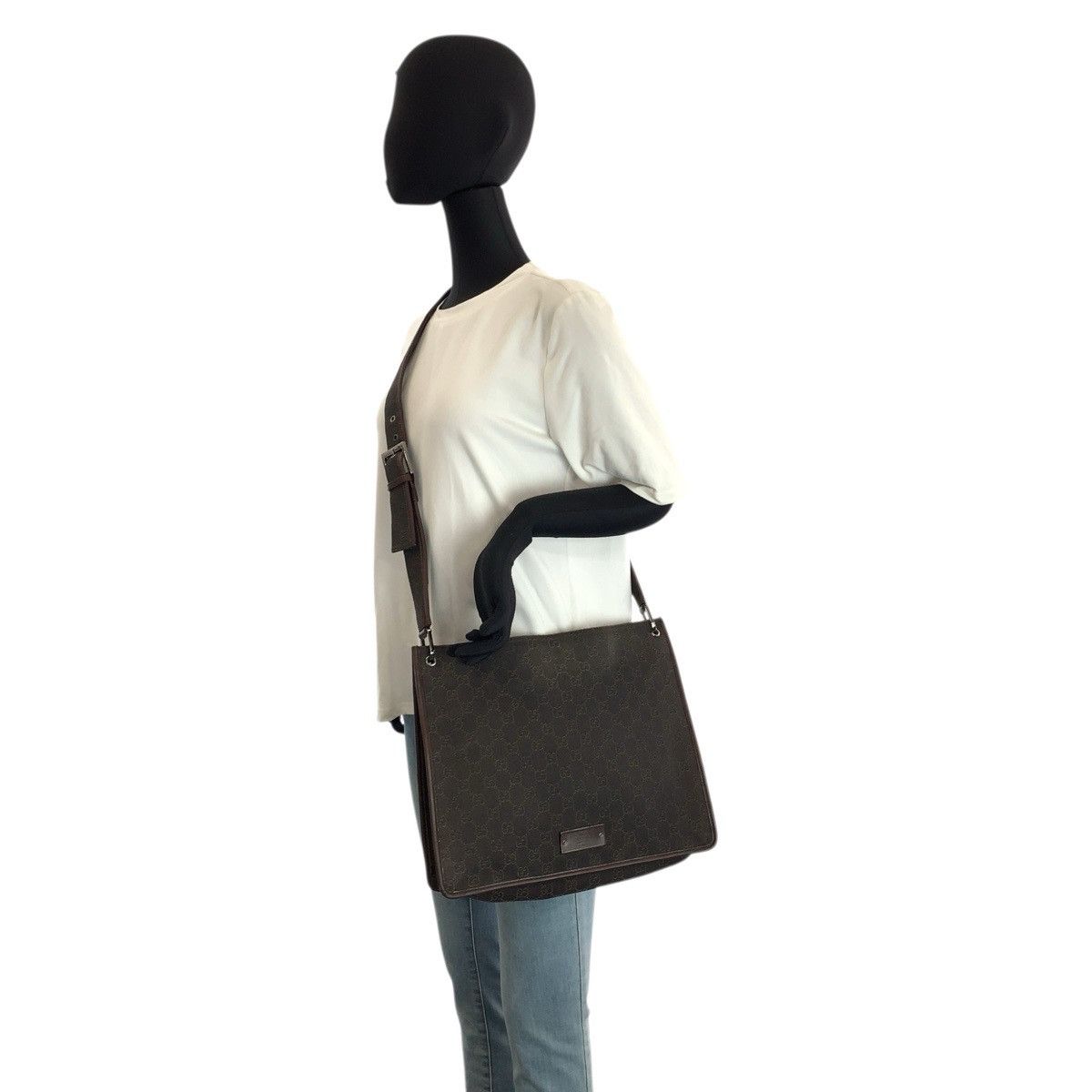 Gucci Gucci Gucci GG Canvas Shoulder Bag Textile Shoulder Bag 90656 DUTY FREE for USA Size ONE SIZE - 7 Thumbnail