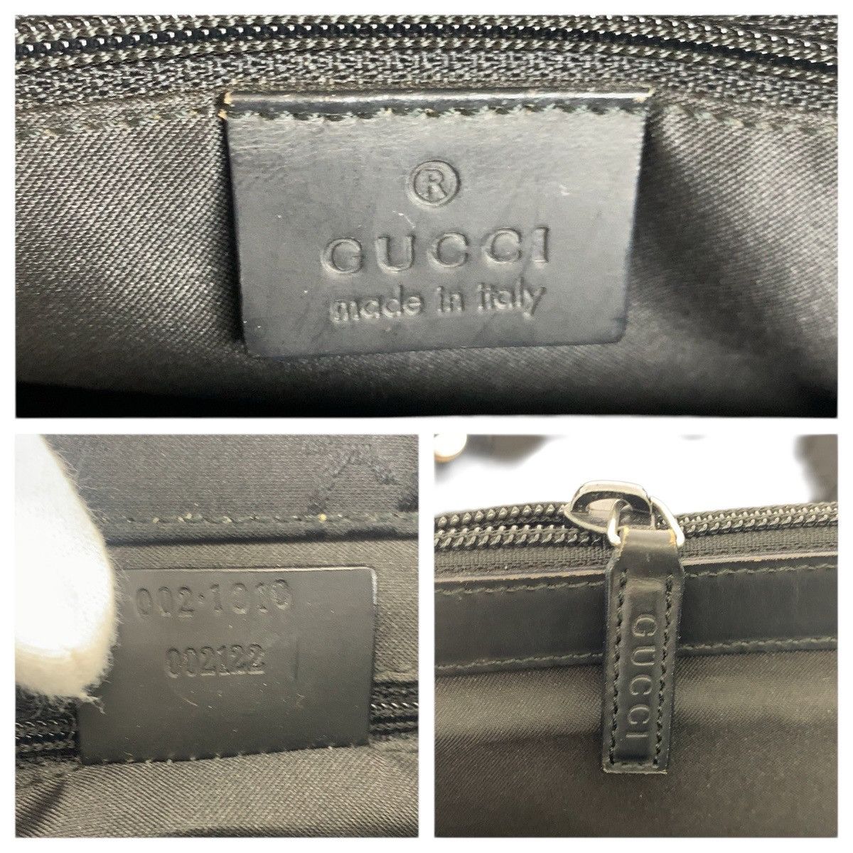 Gucci Gucci Gucci Bamboo Nylon Handbag Textile Tote Bag 0020101 DUTY FREE for USA Size ONE SIZE - 4 Thumbnail