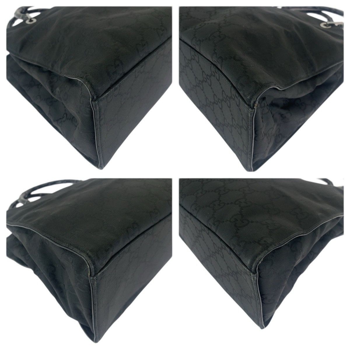 Gucci Gucci Gucci Bamboo Nylon Handbag Textile Tote Bag 0020101 DUTY FREE for USA Size ONE SIZE - 3 Thumbnail