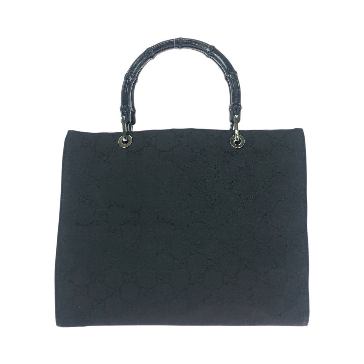 Gucci Gucci Gucci Bamboo Nylon Handbag Textile Tote Bag 0020101 DUTY FREE for USA Size ONE SIZE - 2 Thumbnail