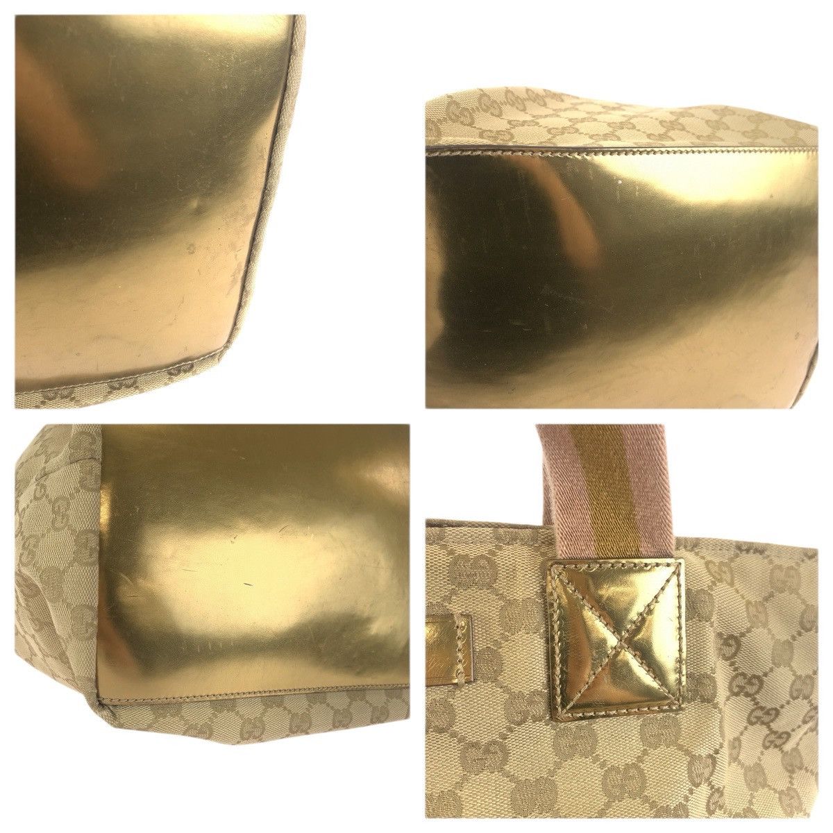 Gucci Gucci Gucci GG Canvas Tote Bag Textile Tote Bag 131231 DUTY FREE for USA Size ONE SIZE - 5 Thumbnail