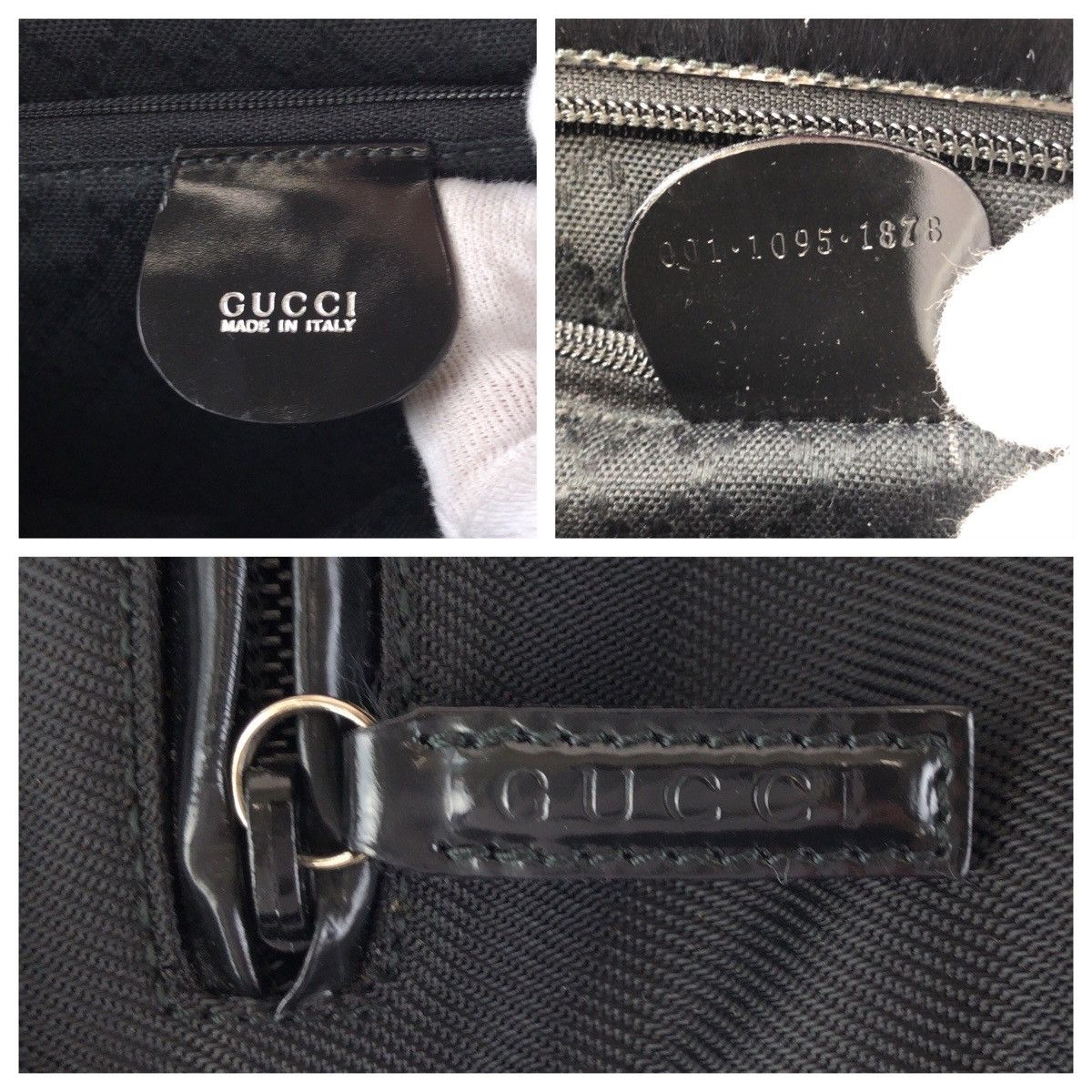 Gucci Gucci Gucci Bamboo Nylon Leather Tote Bag Textile Tote Bag 00110951878 DUTY FREE for USA Size ONE SIZE - 4 Thumbnail