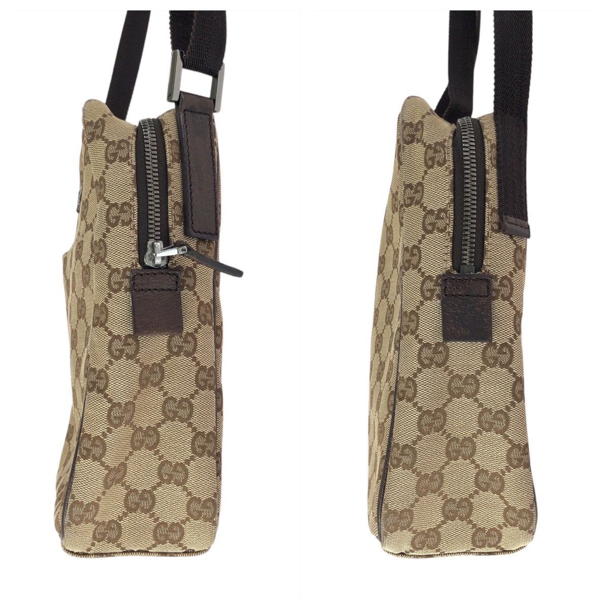 Gucci Gucci Gucci GG Canvas Leather Shoulder Bag Textile Shoulder Bag 122759 DUTY FREE for USA Size ONE SIZE - 8 Thumbnail