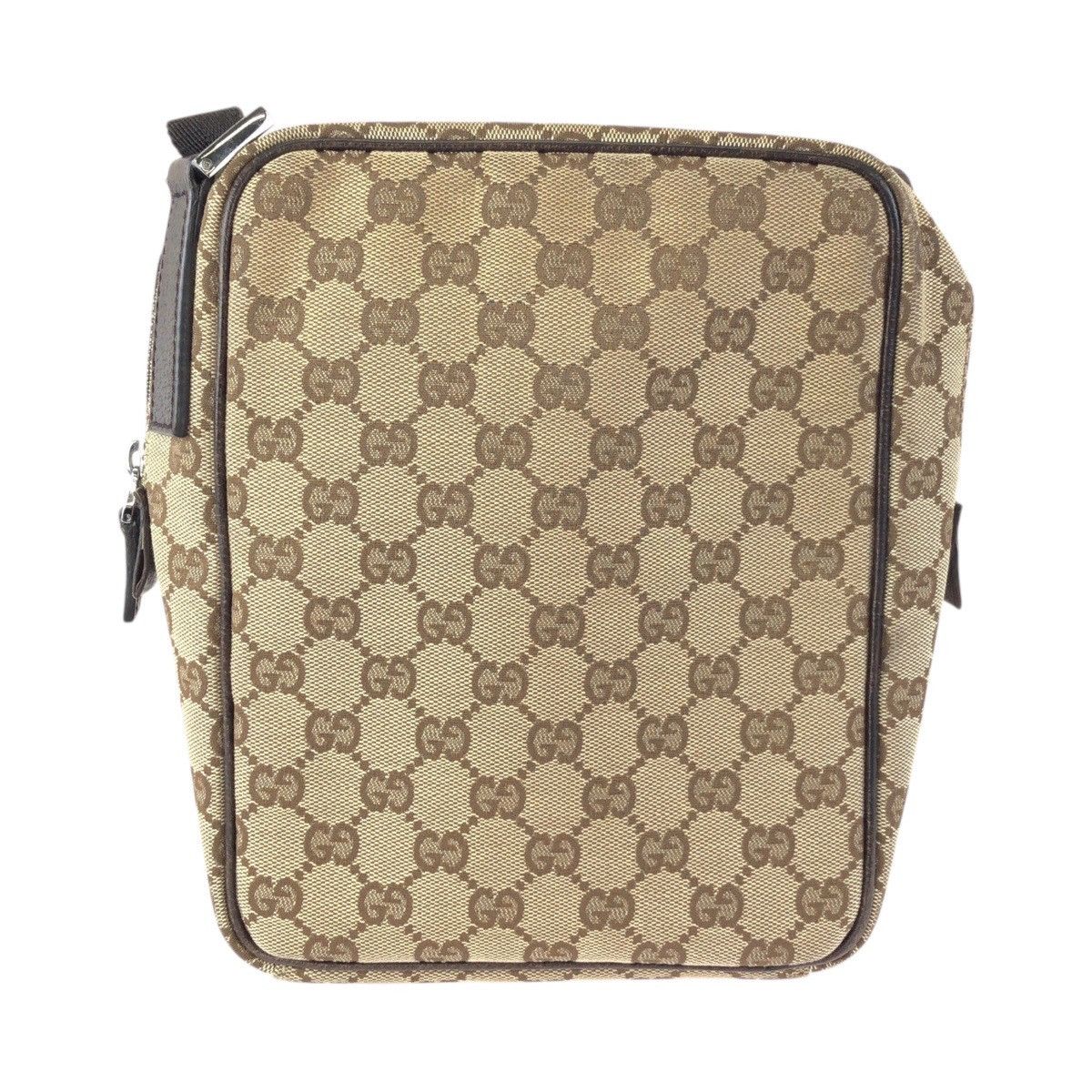 Gucci Gucci Gucci GG Canvas Leather Shoulder Bag Textile Shoulder Bag 122759 DUTY FREE for USA Size ONE SIZE - 2 Thumbnail