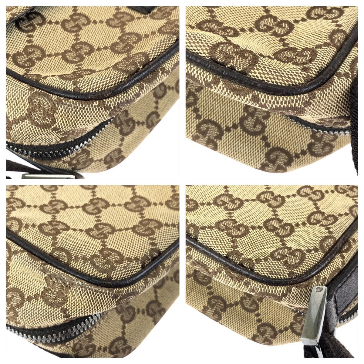 Gucci Gucci Gucci GG Canvas Leather Shoulder Bag Textile Shoulder Bag 122759 DUTY FREE for USA Size ONE SIZE - 4 Thumbnail
