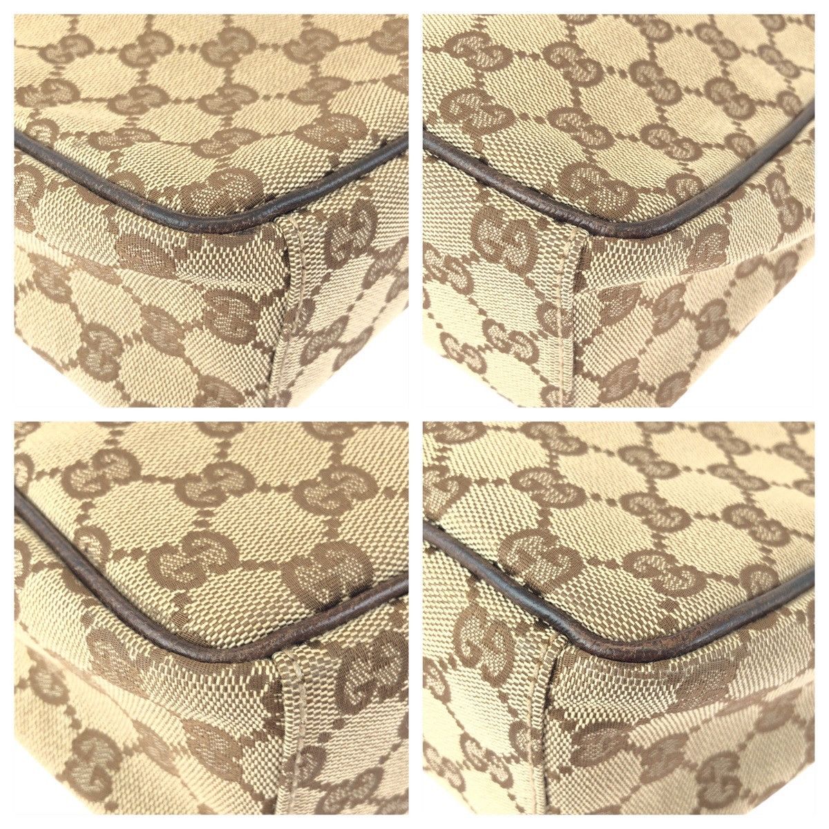 Gucci Gucci Gucci GG Canvas Leather Shoulder Bag Textile Shoulder Bag 122759 DUTY FREE for USA Size ONE SIZE - 3 Thumbnail
