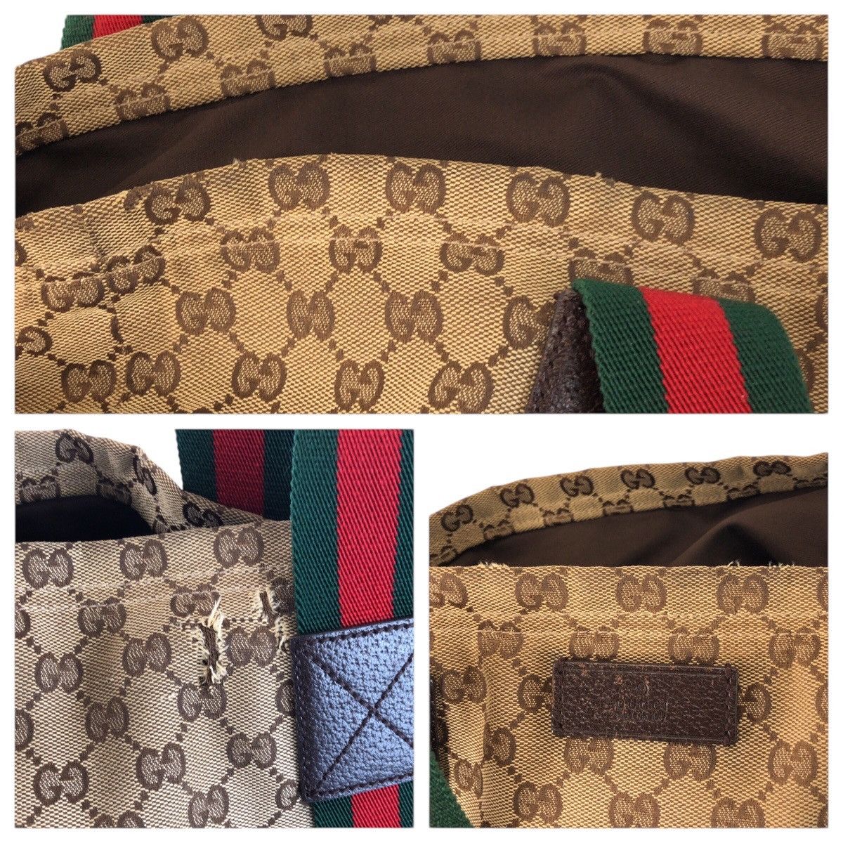 Gucci Gucci Gucci GG Canvas 2way Tote Bag Textile Tote Bag 189669 DUTY FREE for USA Size ONE SIZE - 5 Thumbnail
