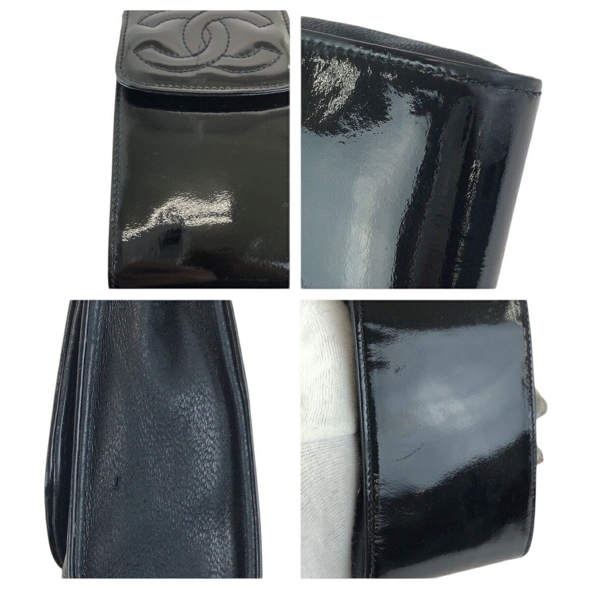Chanel Chanel Chanel Coco Mark Enamel Small Case Plastic / Synthetic Other DUTY FREE for USA Size ONE SIZE - 6 Thumbnail