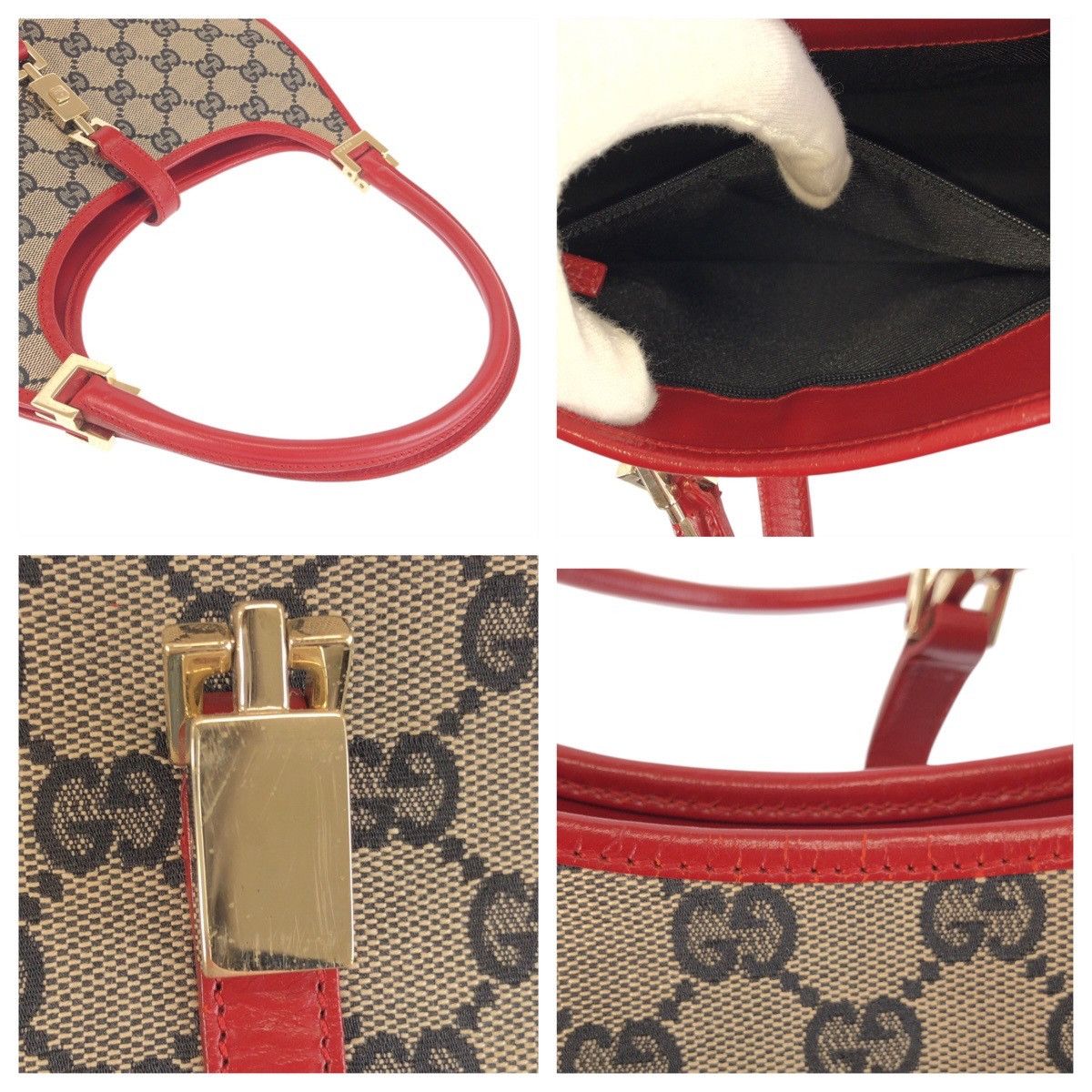 Gucci Gucci Gucci Jackie GG Canvas 2way Bag Textile Handbag 0021068 DUTY FREE for USA Size ONE SIZE - 5 Thumbnail