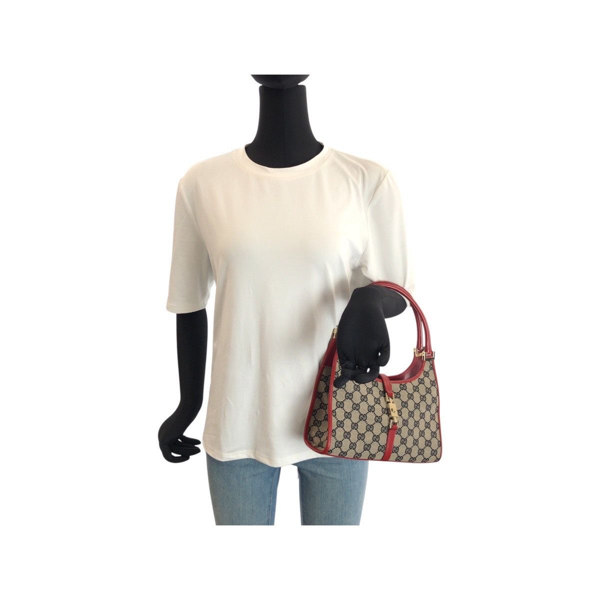 Gucci Gucci Gucci Jackie GG Canvas 2way Bag Textile Handbag 0021068 DUTY FREE for USA Size ONE SIZE - 8 Thumbnail