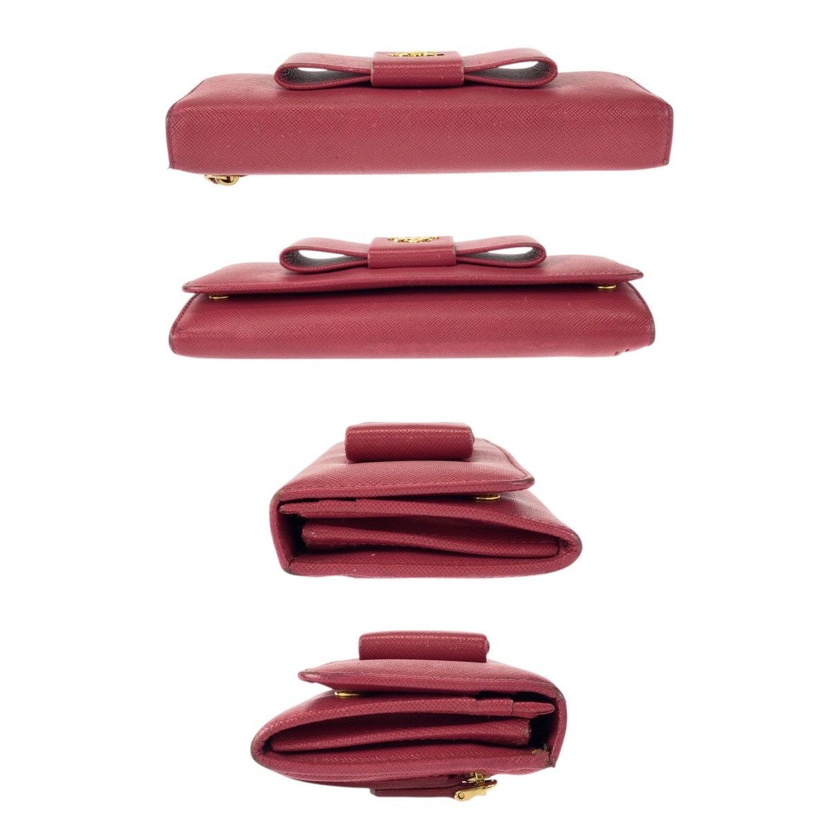 Prada Prada Prada Saffiano Leather Long Wallet Leather Long Wallet DUTY FREE for USA Size ONE SIZE - 10 Thumbnail