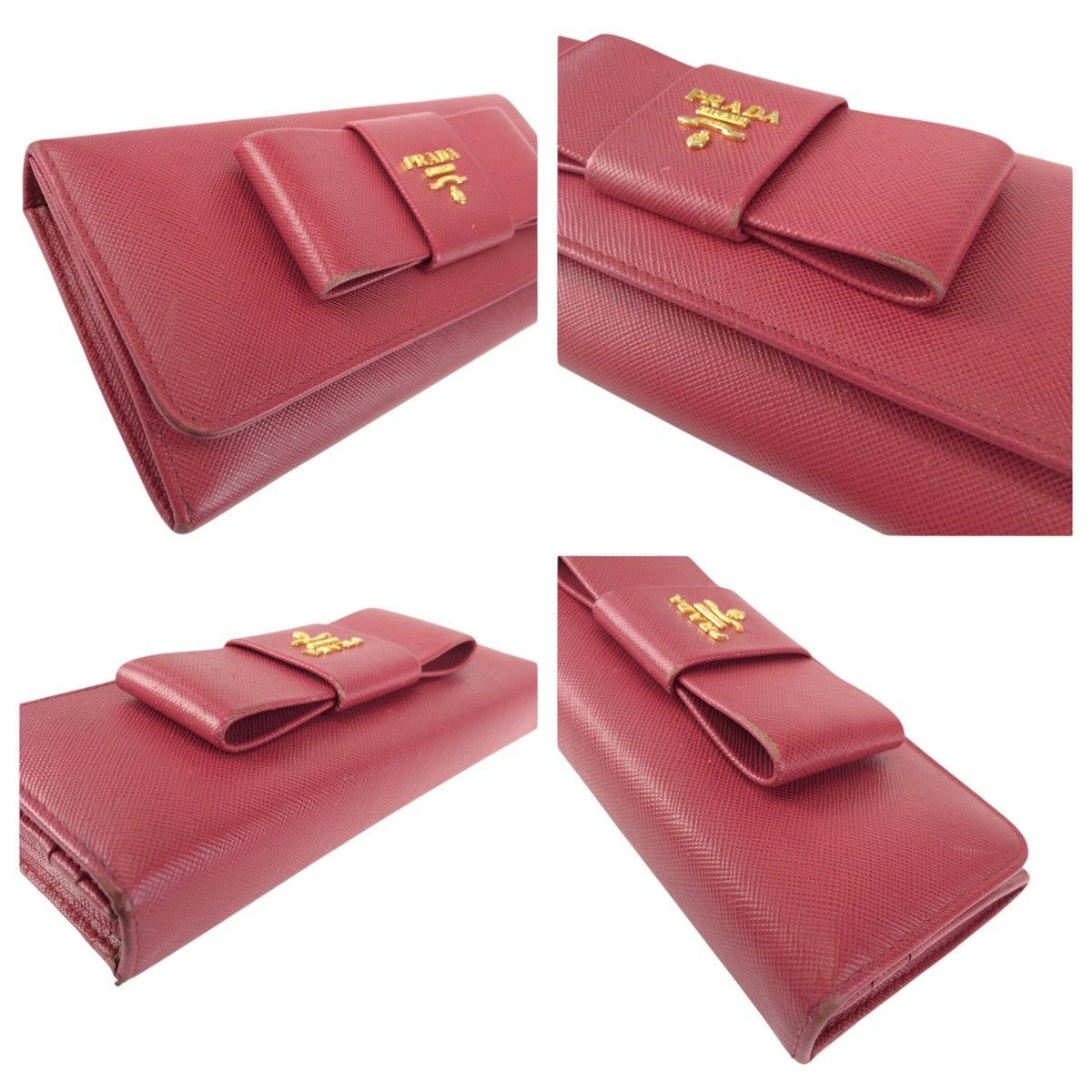 Prada Prada Prada Saffiano Leather Long Wallet Leather Long Wallet DUTY FREE for USA Size ONE SIZE - 6 Thumbnail