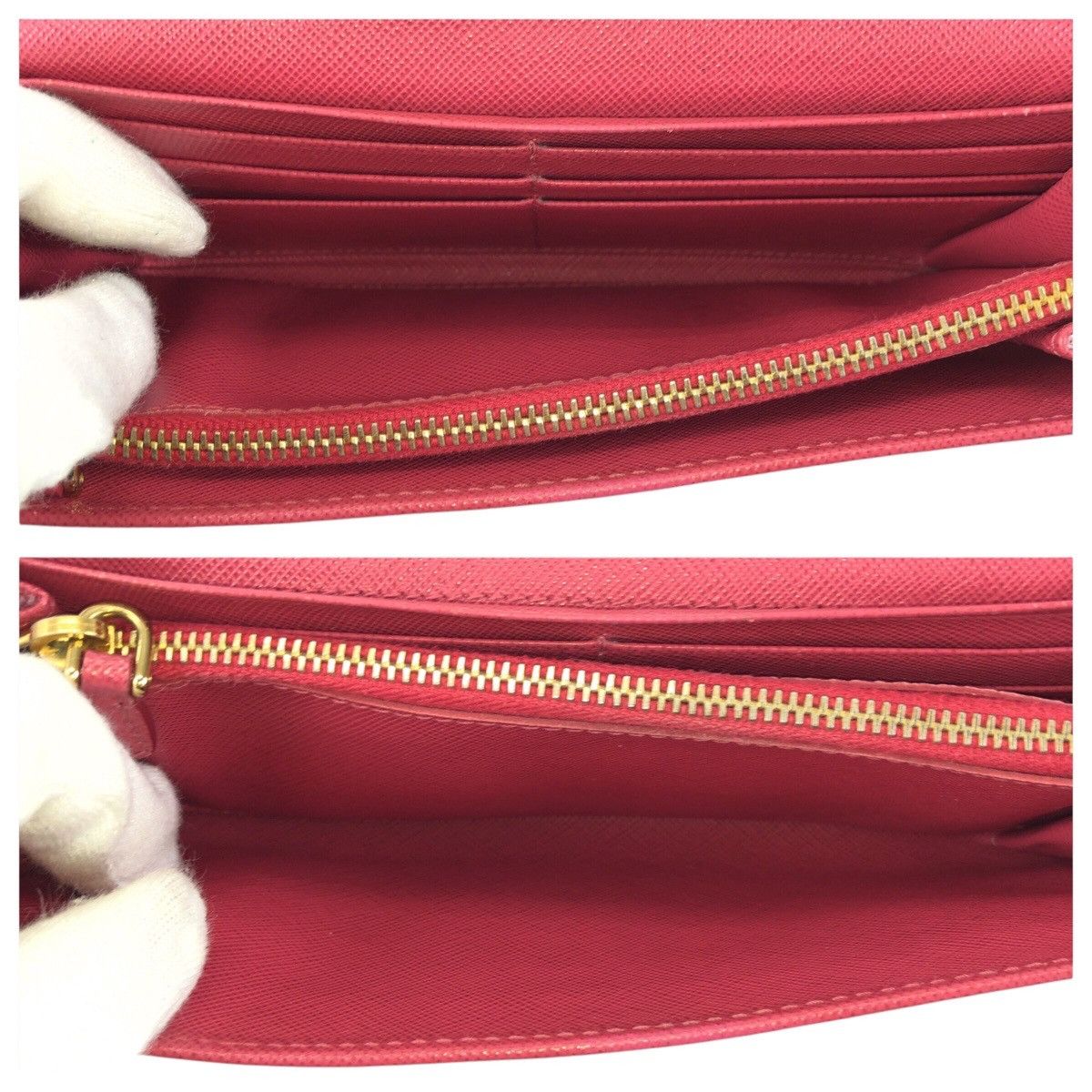 Prada Prada Prada Saffiano Leather Long Wallet Leather Long Wallet DUTY FREE for USA Size ONE SIZE - 9 Thumbnail