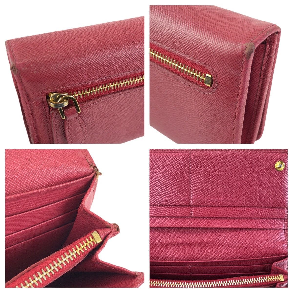 Prada Prada Prada Saffiano Leather Long Wallet Leather Long Wallet DUTY FREE for USA Size ONE SIZE - 7 Thumbnail