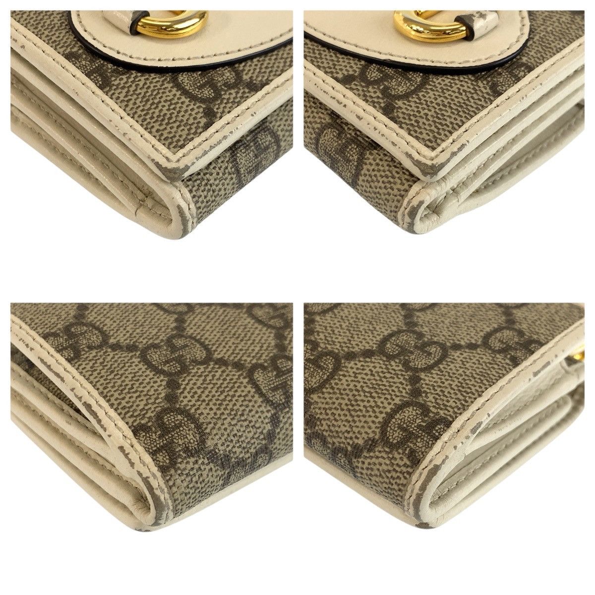 Gucci Gucci Gucci GG Supreme Horsebit Canvas Wallet Textile Short Wallet 644462 DUTY FREE for USA Size ONE SIZE - 7 Thumbnail