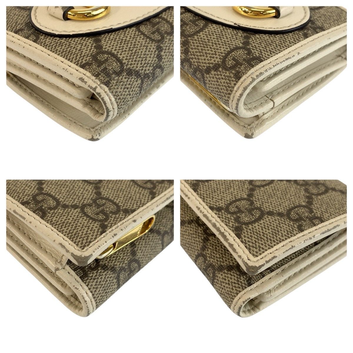 Gucci Gucci Gucci GG Supreme Horsebit Canvas Wallet Textile Short Wallet 644462 DUTY FREE for USA Size ONE SIZE - 8 Thumbnail