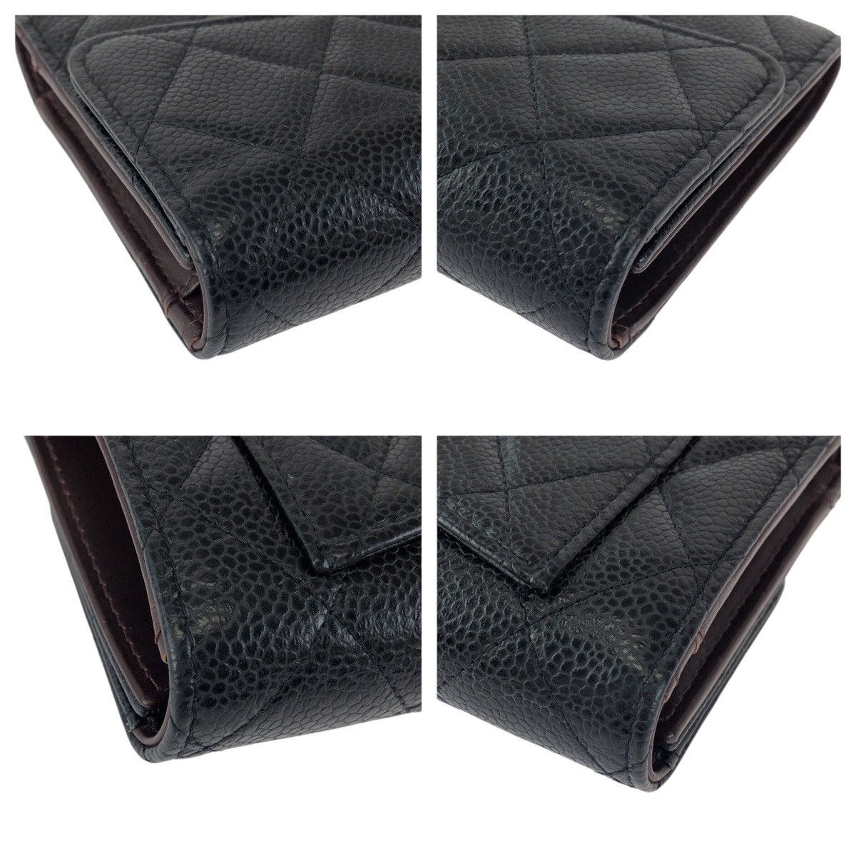 Chanel Chanel Chanel Matelasse Caviar Long Wallet Leather Long Wallet DUTY FREE for USA Size ONE SIZE - 4 Thumbnail
