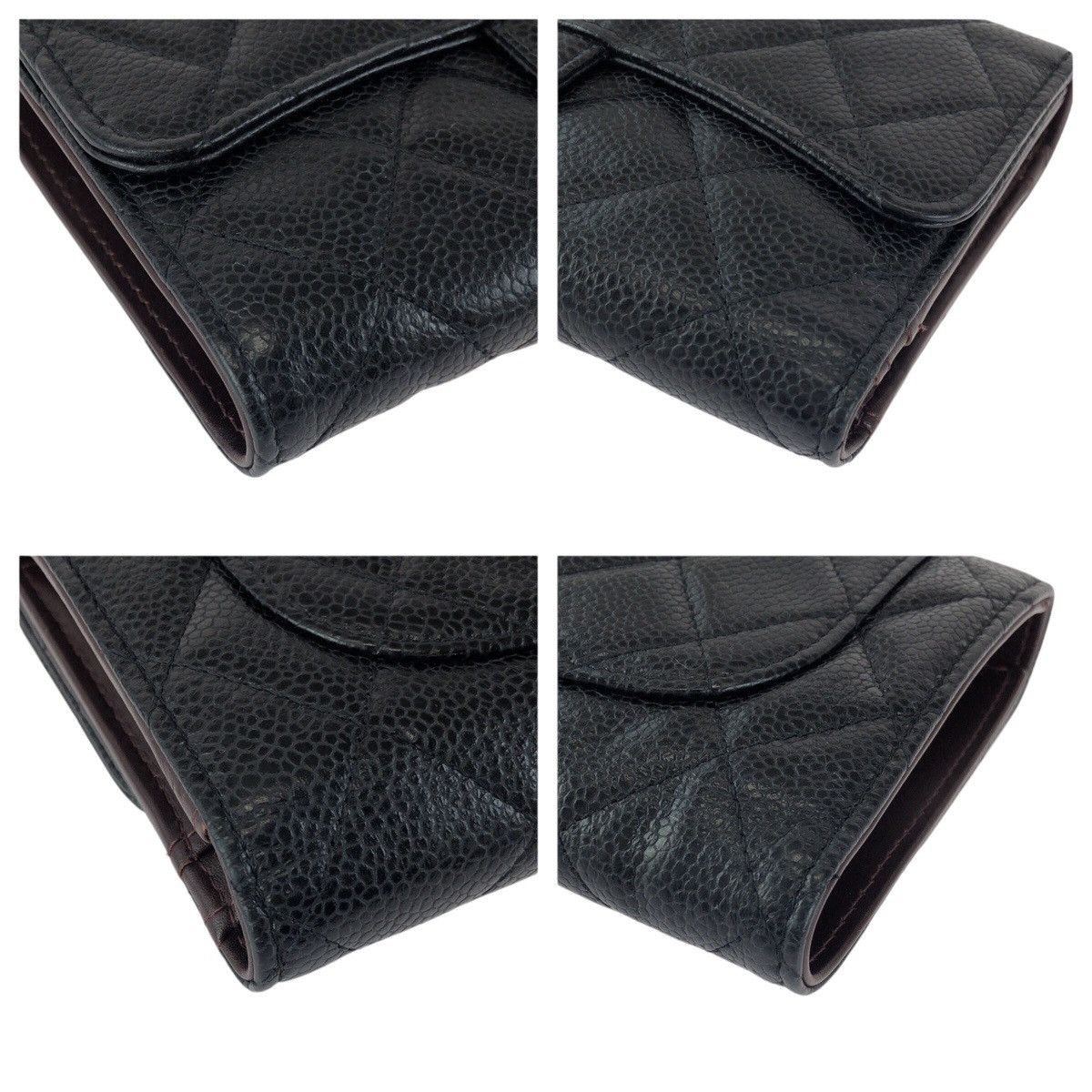 Chanel Chanel Chanel Matelasse Caviar Long Wallet Leather Long Wallet DUTY FREE for USA Size ONE SIZE - 3 Thumbnail