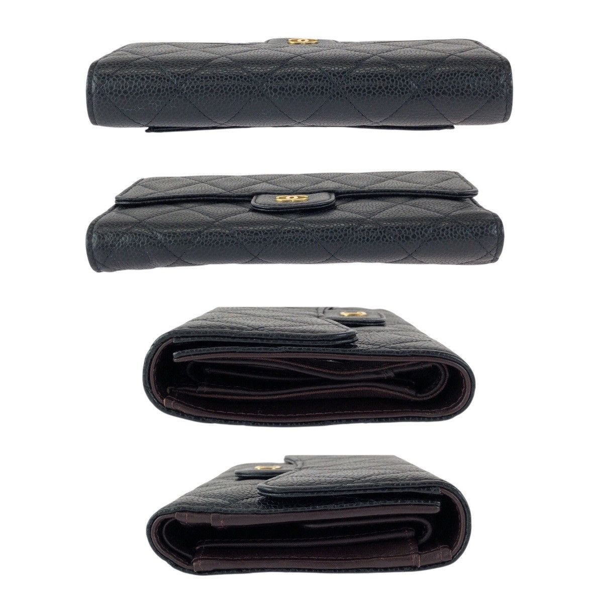 Chanel Chanel Chanel Matelasse Caviar Long Wallet Leather Long Wallet DUTY FREE for USA Size ONE SIZE - 10 Thumbnail