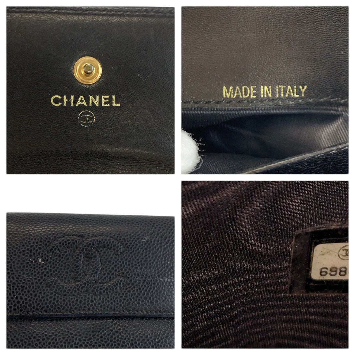 Chanel Chanel Chanel Coco Mark Leather Wallet Leather Short Wallet DUTY FREE for USA Size ONE SIZE - 3 Thumbnail
