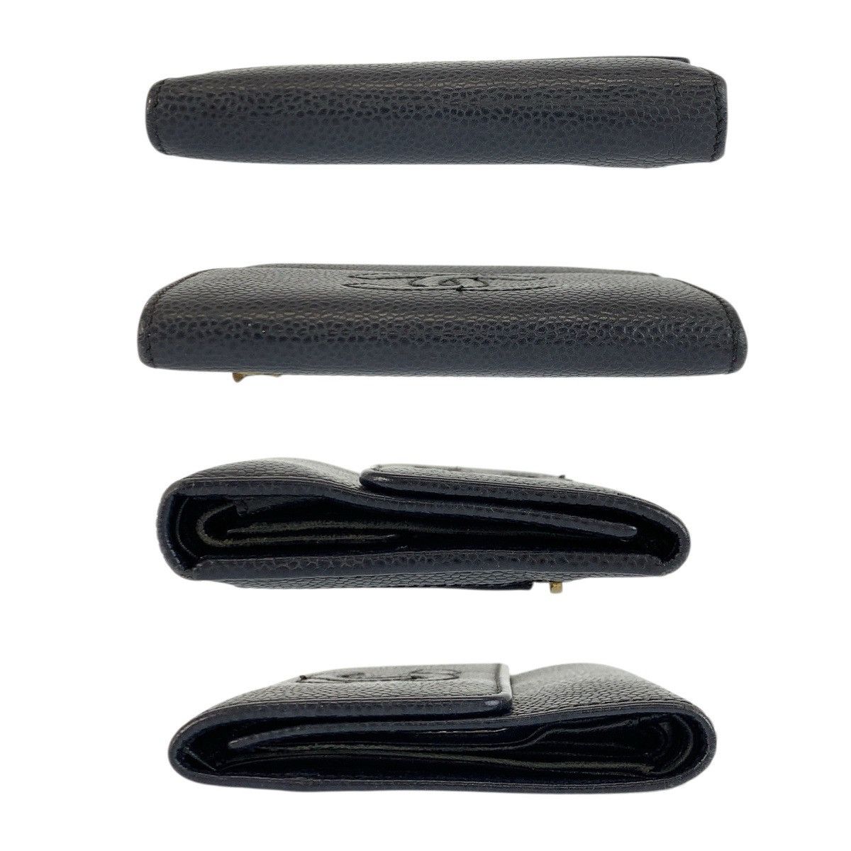 Chanel Chanel Chanel Coco Mark Leather Wallet Leather Short Wallet DUTY FREE for USA Size ONE SIZE - 10 Thumbnail