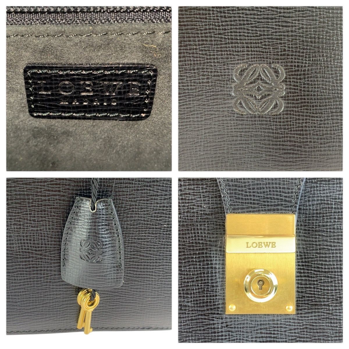 Loewe Loewe Loewe Leather Briefcase Leather Business Bag DUTY FREE for USA Size ONE SIZE - 3 Thumbnail