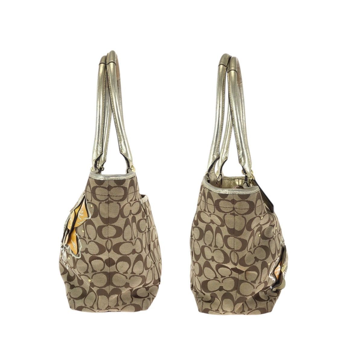 Coach Coach COACH Bleecker Signature Floral Applique canvas leather tote bag Leather Shoulder Bag F16276 DUTY FREE for USA Size ONE SIZE - 8 Thumbnail