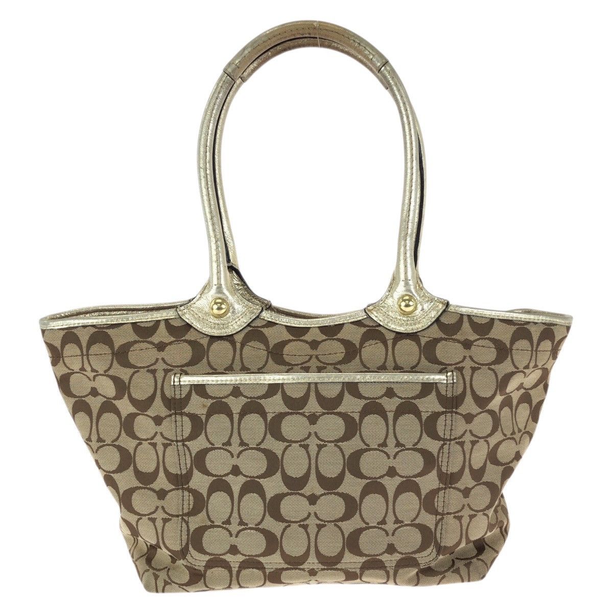 Coach Coach COACH Bleecker Signature Floral Applique canvas leather tote bag Leather Shoulder Bag F16276 DUTY FREE for USA Size ONE SIZE - 2 Thumbnail