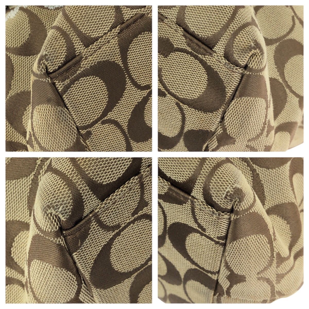 Coach Coach COACH Bleecker Signature Floral Applique canvas leather tote bag Leather Shoulder Bag F16276 DUTY FREE for USA Size ONE SIZE - 3 Thumbnail