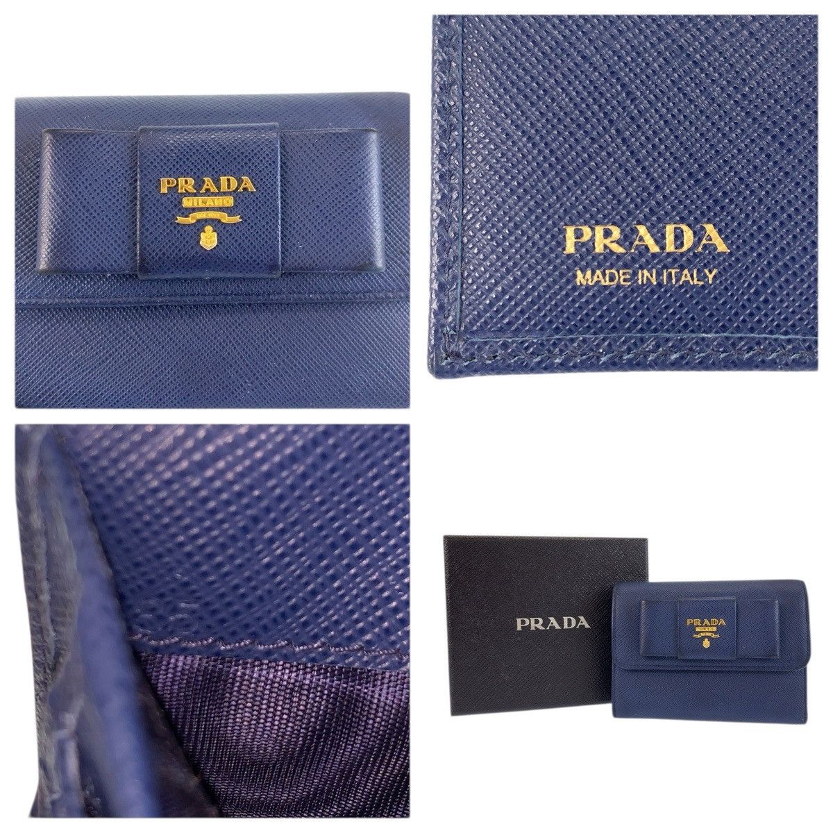 Prada Prada Prada Saffiano Wallet Leather Short Wallet DUTY FREE for USA Size ONE SIZE - 3 Thumbnail