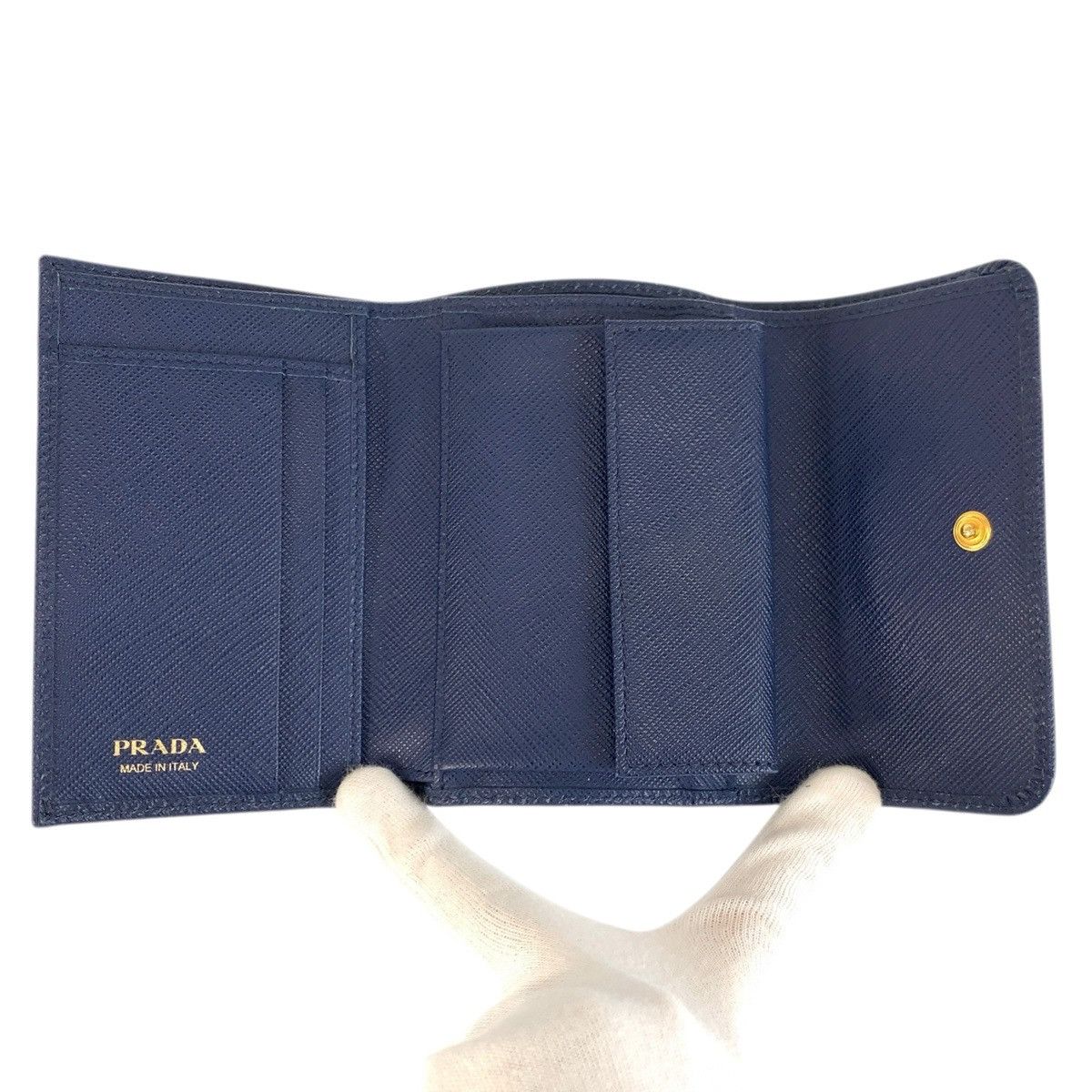 Prada Prada Prada Saffiano Wallet Leather Short Wallet DUTY FREE for USA Size ONE SIZE - 4 Thumbnail